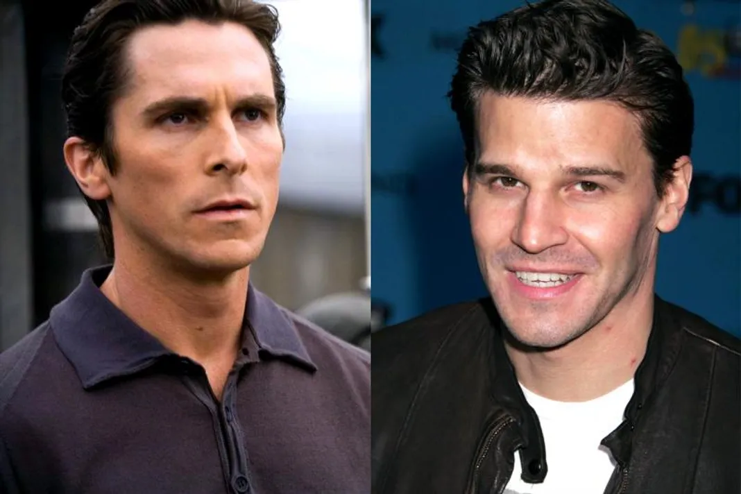 David Boreanaz come Bruce Wayne (Batman Begins) Batman Begins, Christian Bale, David Boreanaz