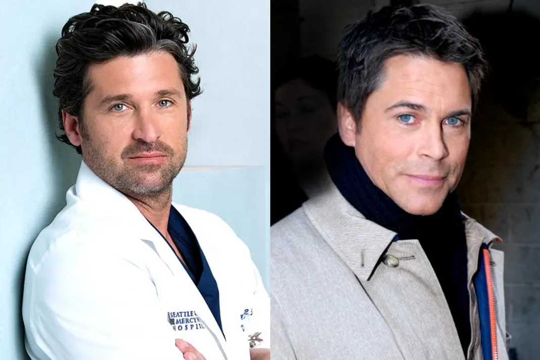 Rob Lowe come Derek Shepherd (Grey Anatomy) Anatomia del Grey, Patrick Dempsey, Rob Lowe