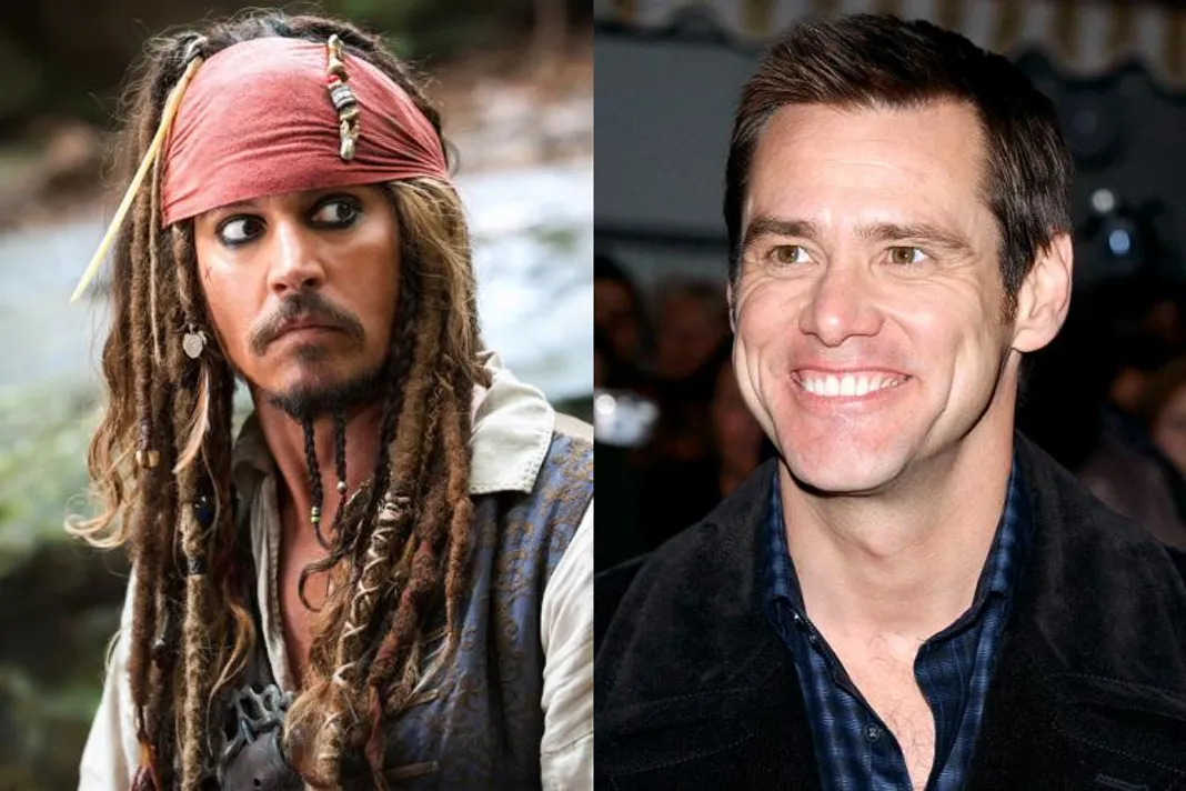 Jim Carrey nei panni di Jack Sparrow (Pirati dei Caraibi) Pirati dei Caraibi, Johnny Depp, Jim Carrey