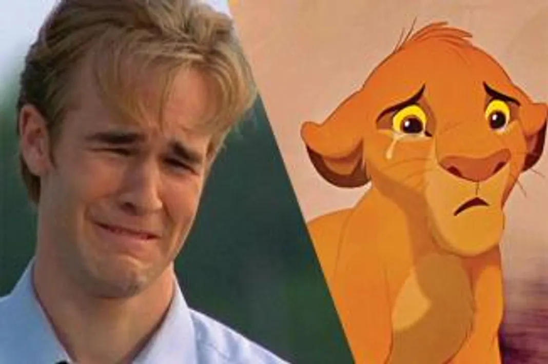 Can You Make It Through These Famous Movie Scenes Without Tearing Up? James Van Der Beek, Dawsons Creek, The WB, The Lion King, Disney, 060216
