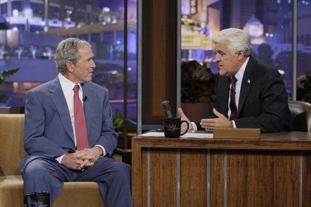 Jay Leno, George Bush Jay Leno, George Bush