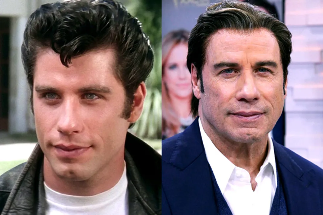 see the grease cast then and now