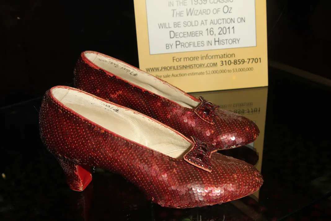 Ruby Slippers from "Wizard of Oz" Public Unveiling