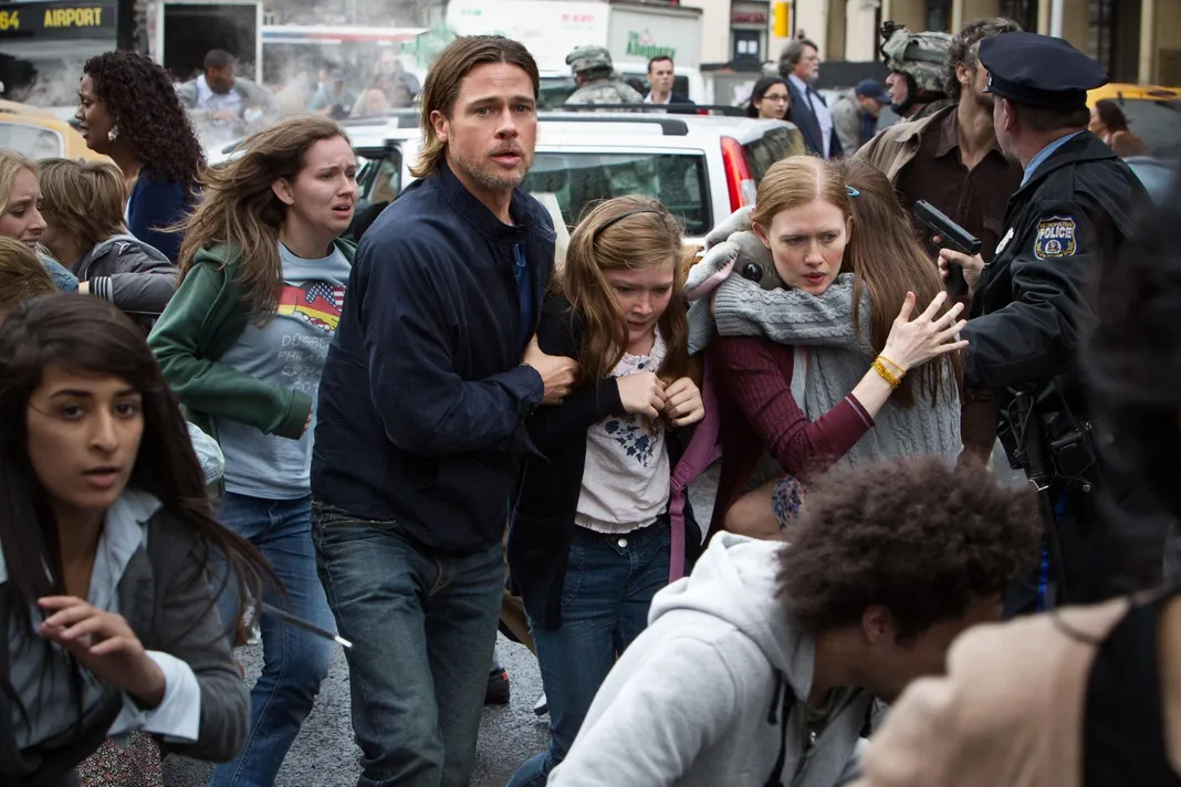 Brad Pitt Crushes Zombie Invasion In World War Z Tv Spot